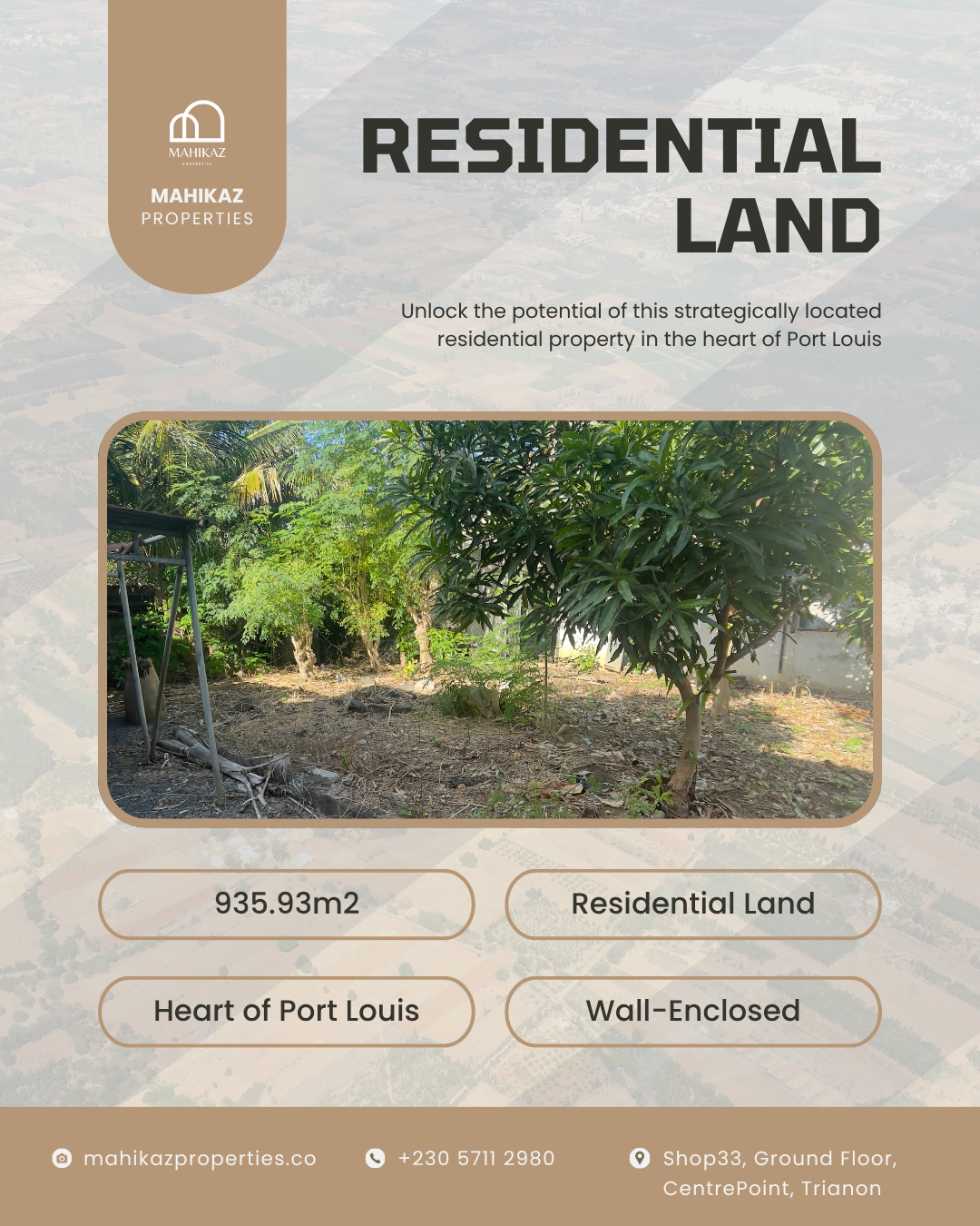 Prime Residential Land for Sale in Port Louis, Mauritius