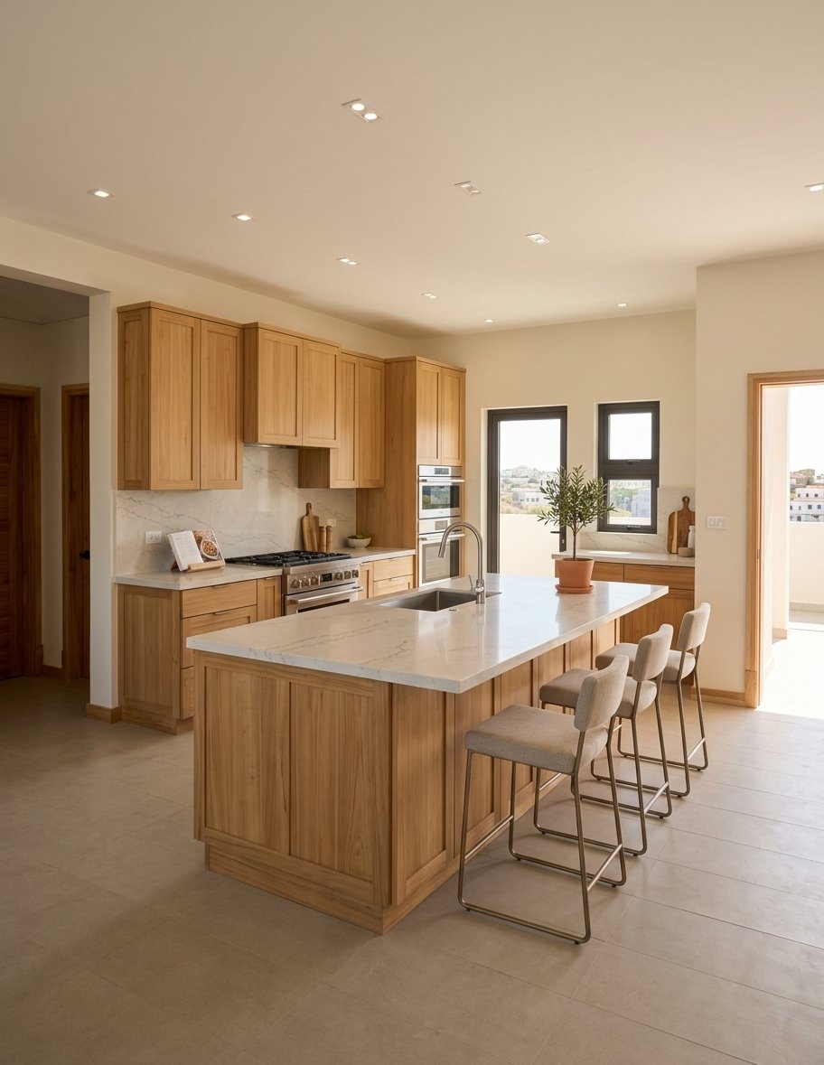 3D kitcehn Luxury Apartment Project For Sale | Pereybere, Grand Baie, Mauritius
